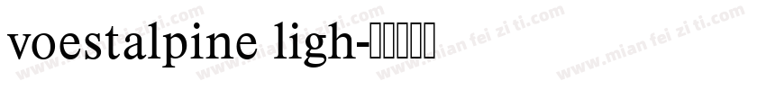 voestalpine ligh字体转换